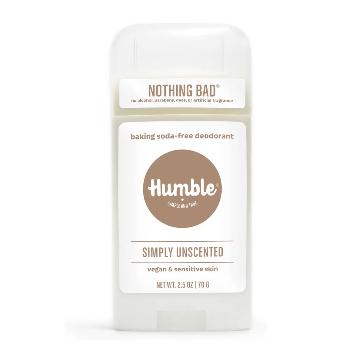 Vegan & Sensitive Skin Formula Baking Soda Free Deodorant - Simply Unscented