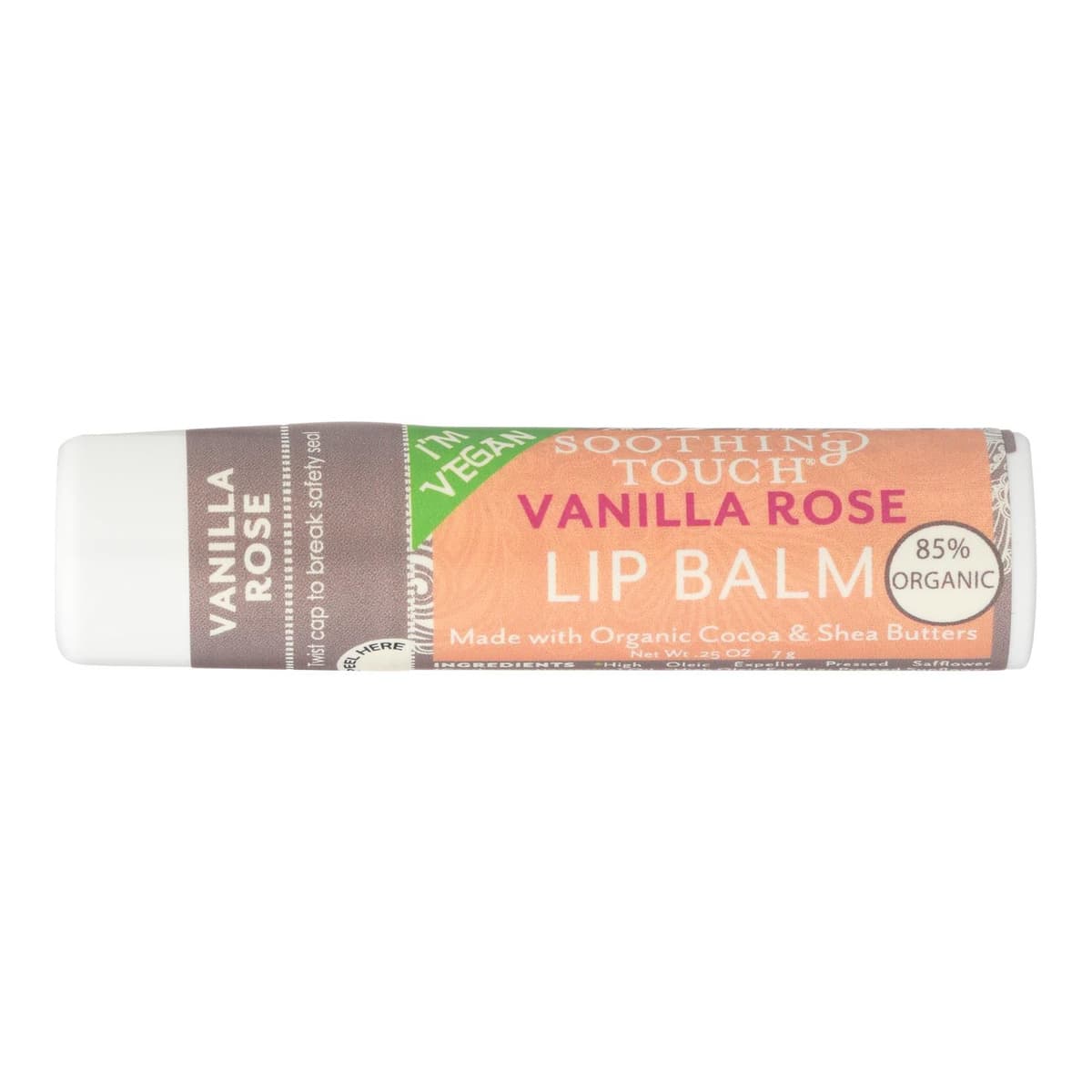 Lip Balm Vegan Vanilla Rose