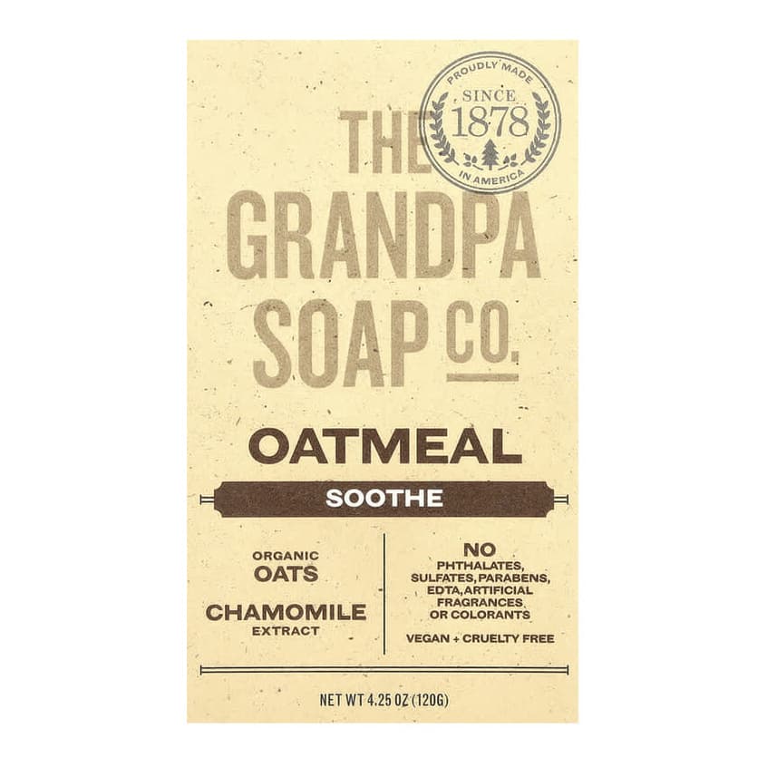 Face & Body Bar Soap, Oatmeal