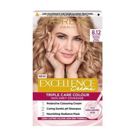 Excellence Creme 8.12 Natural Frosted Beige Blonde Hair Dye