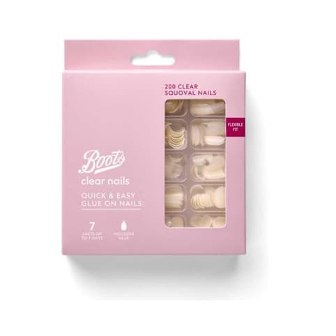 False Nail Clear Squoval Nail 200s