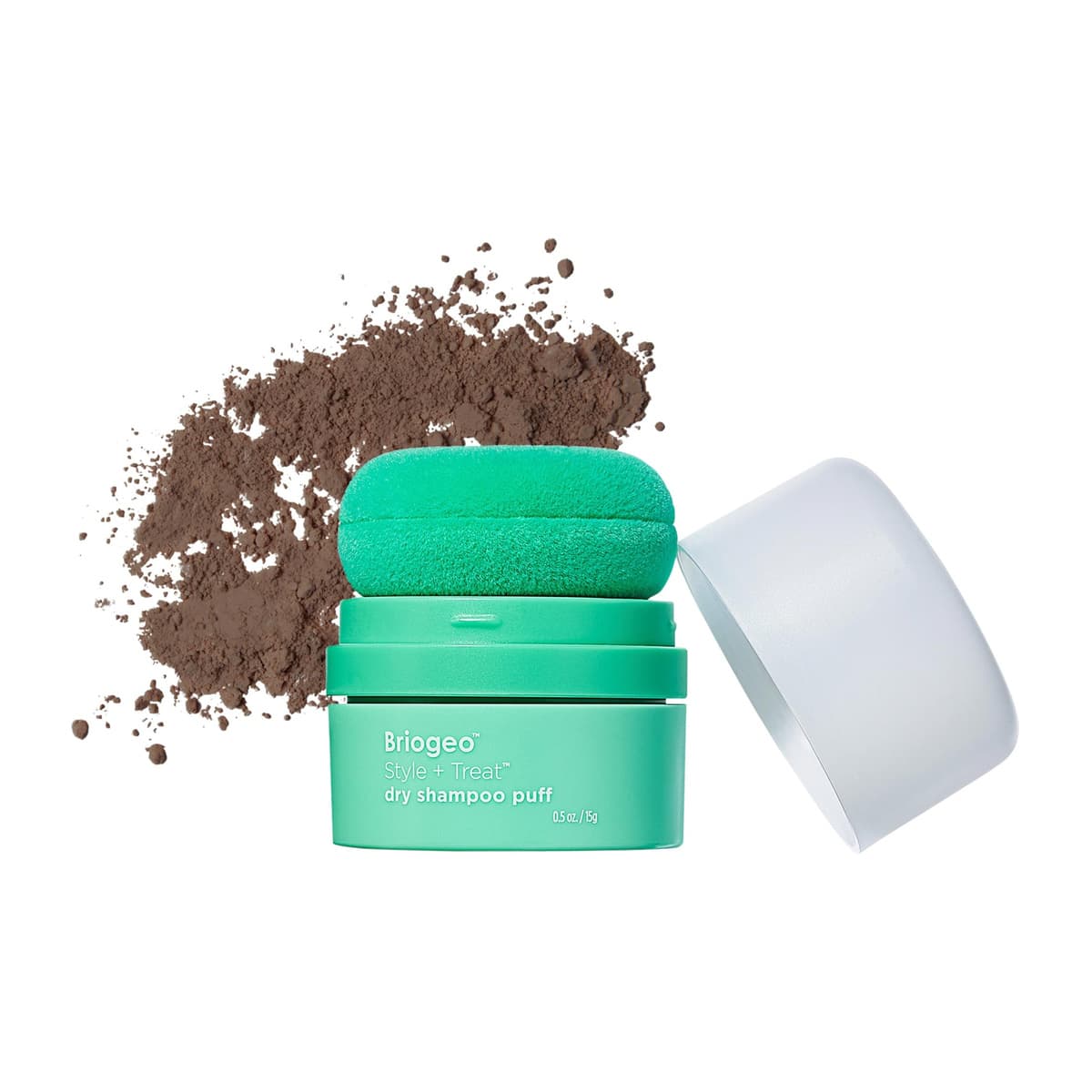 Style + Treat Non-Aerosol & Talc-Free Dry Shampoo Powder Puff, Tinted