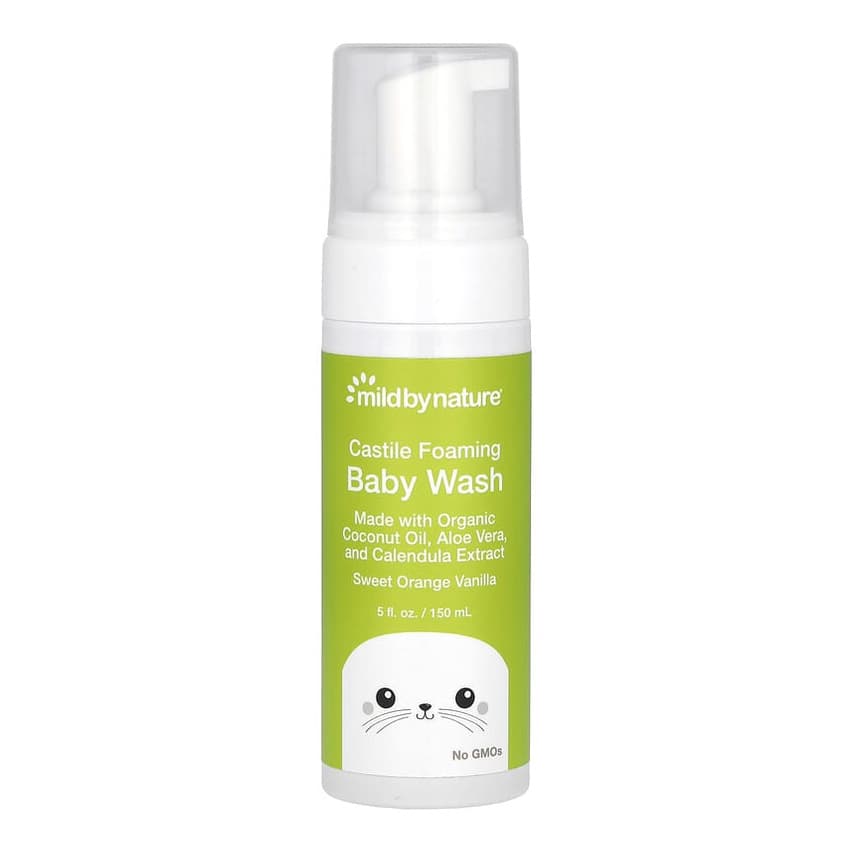 Foaming Castile Baby Wash, Sweet Orange Vanilla