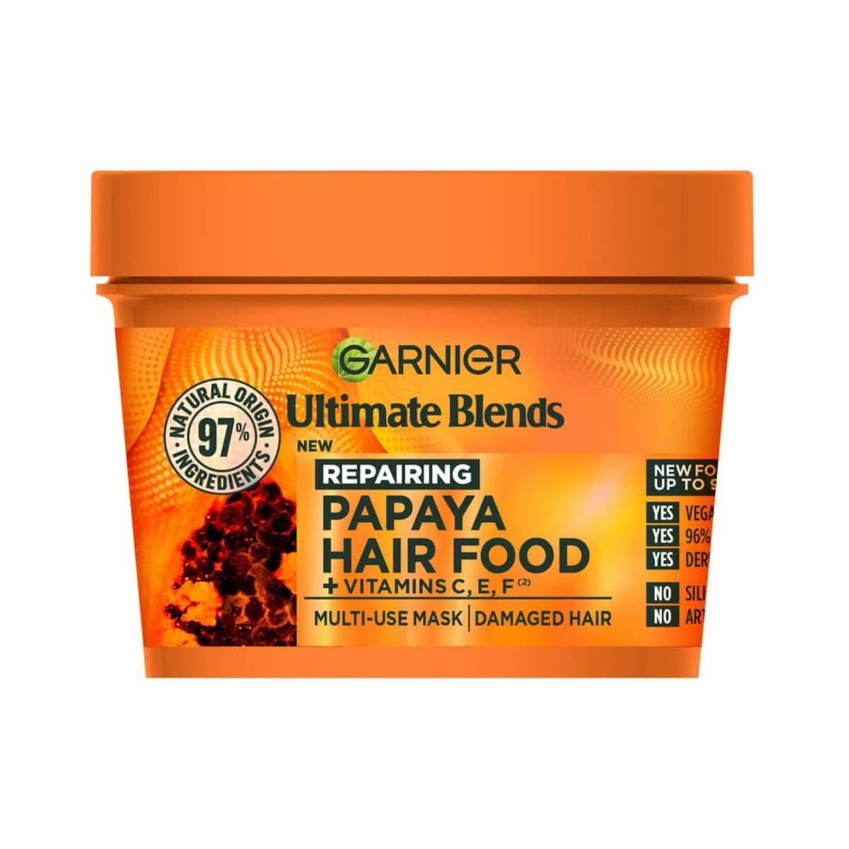 Ultimate Blends Hair Food Papaya 3-in-1 Hair Mask Treatment for Damaged Hair