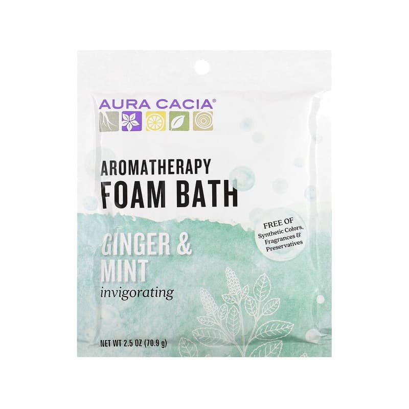 Aromatherapy Foam Bath, Ginger & Mint