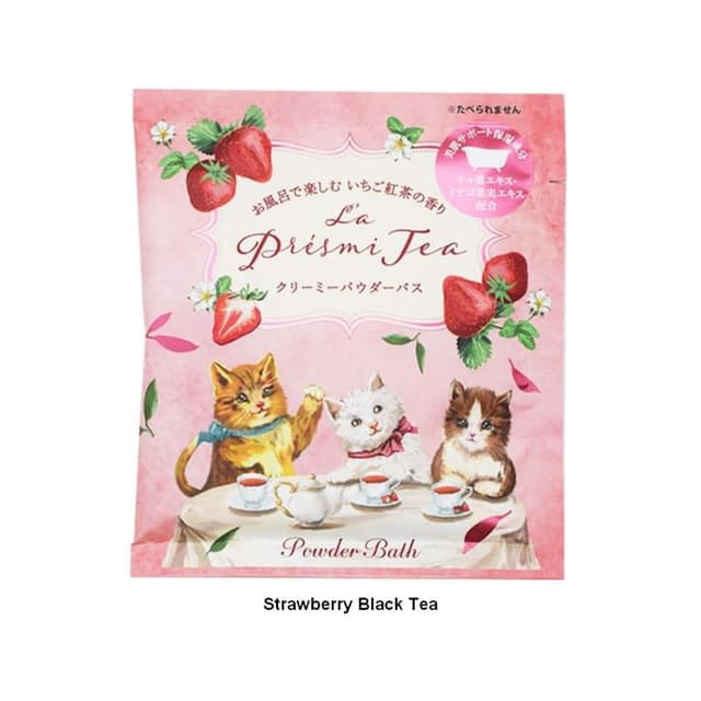La Presmi Tea Powder Bath, Strawberry Black Tea
