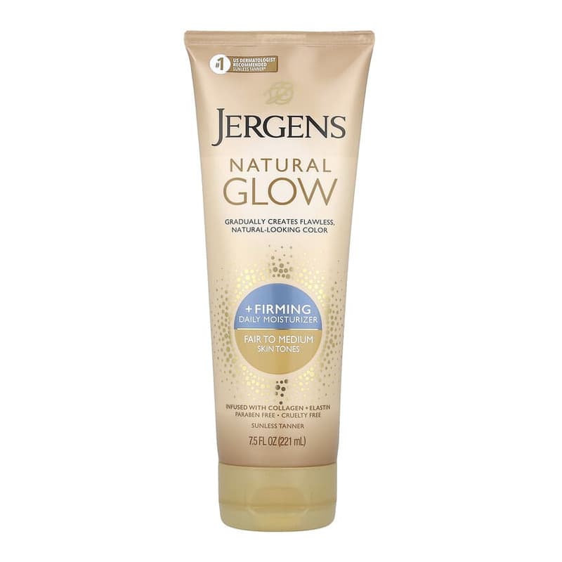 Natural Glow, Firming Daily Moisturizer, Sunless Tanner, Fair to Medium