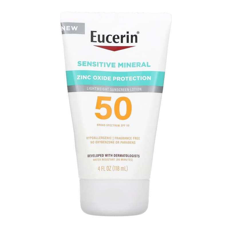 Sensitive Mineral, Lightweight Sunscreen Lotion, SPF 50