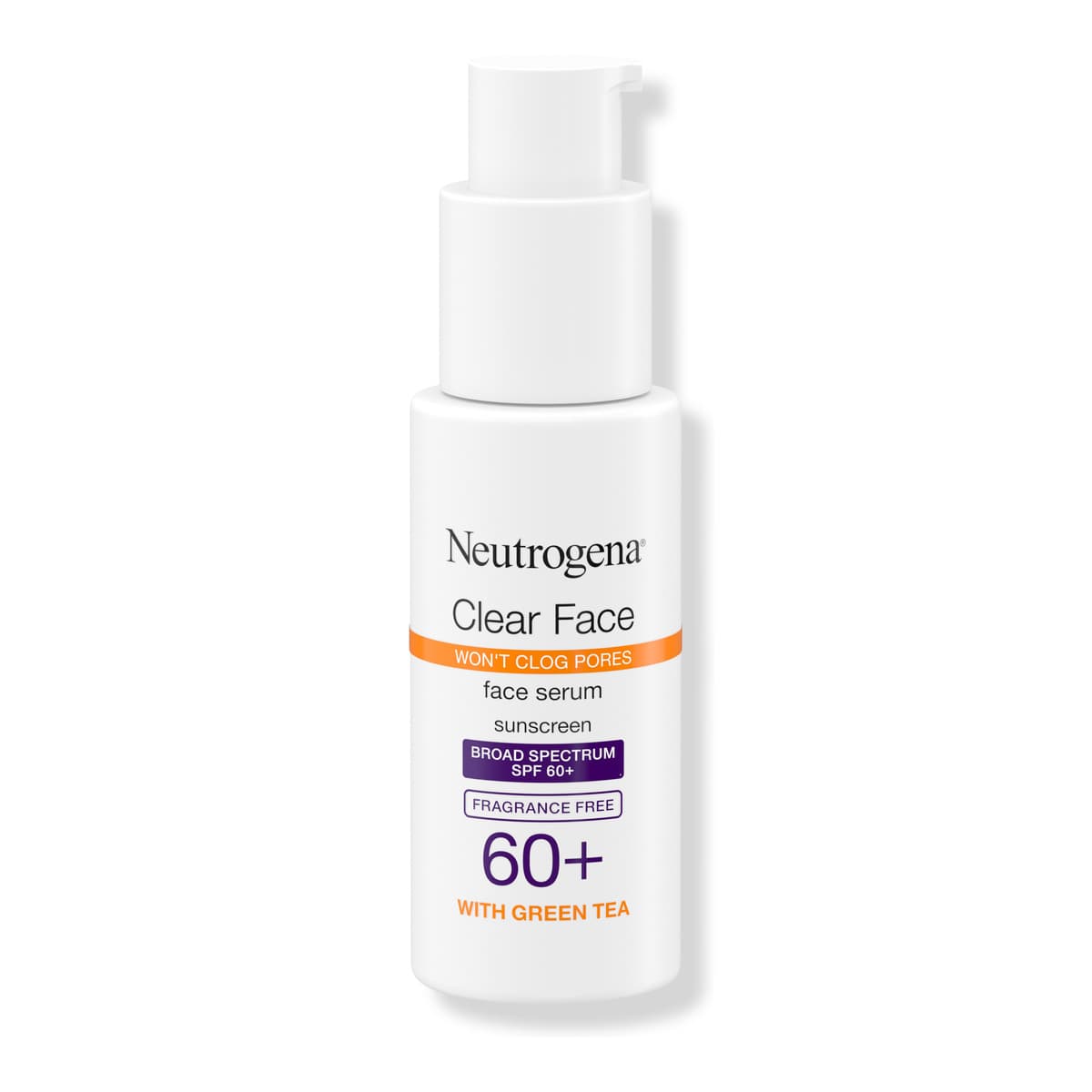 Clear Face Serum Sunscreen with Green Tea, SPF 60+