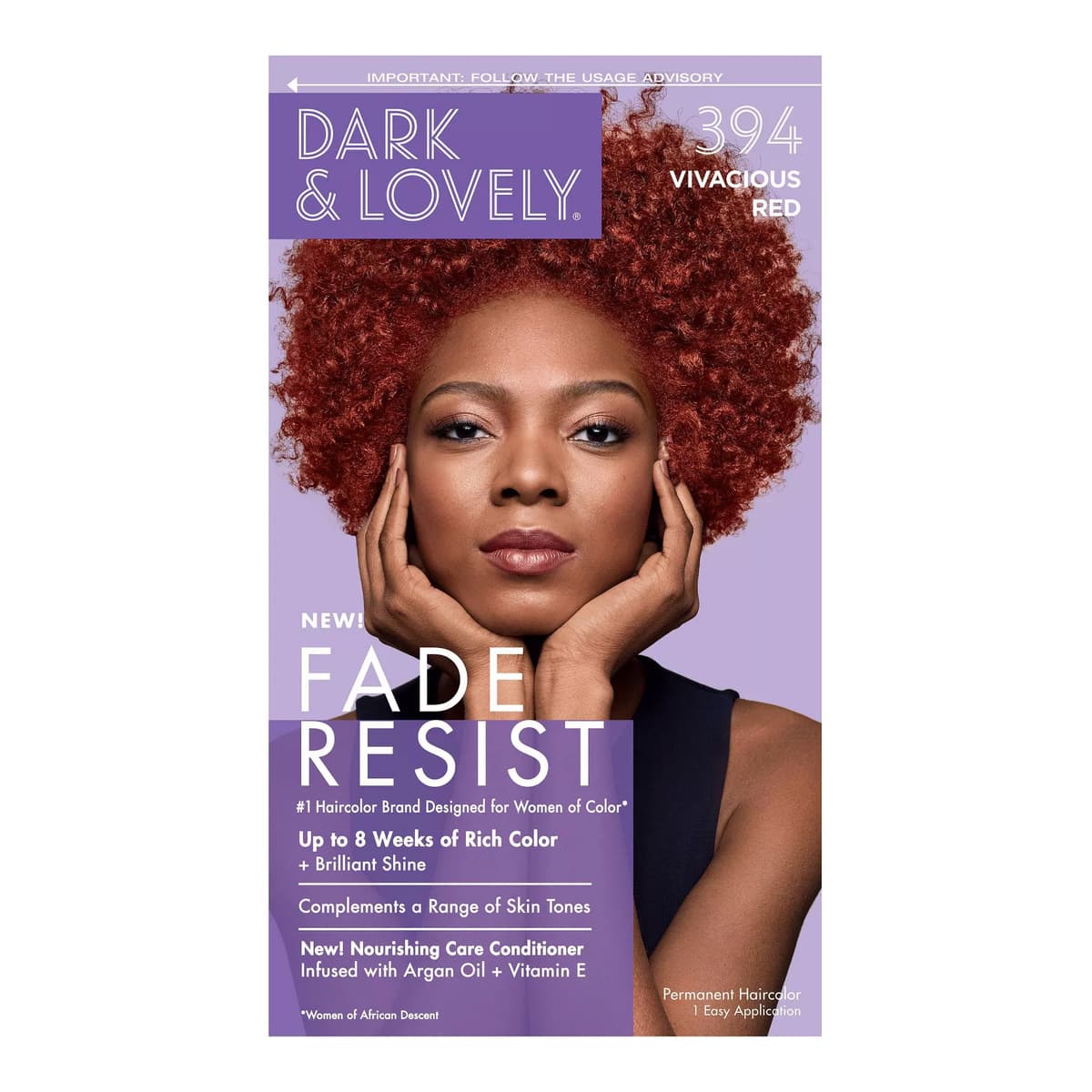 Fade Resist Permanent Hair Color, #394 Vivacious Red