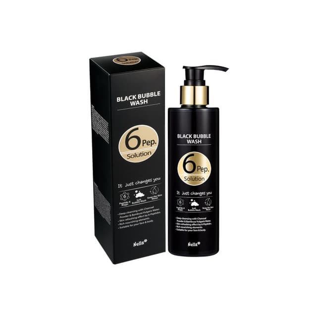 6 Pep. Solution Black Bubble Wash