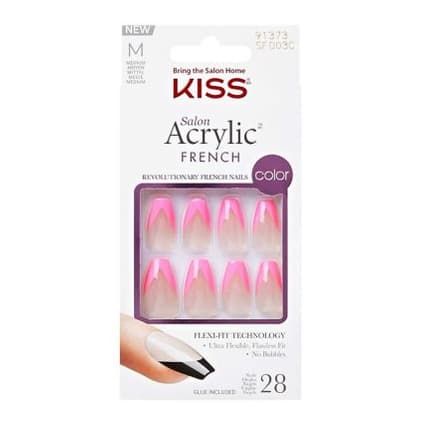 Salon Acrylic French Nails Squared 31s