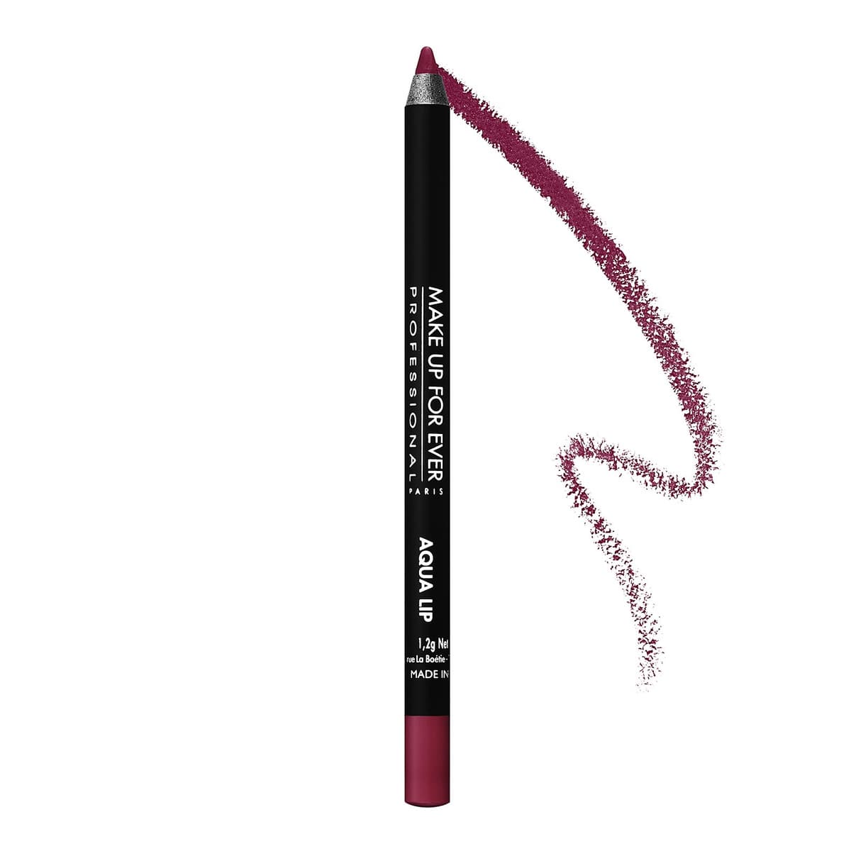 Aqua Lip Waterproof Lipliner Pencil, 10C Matte Raspberry