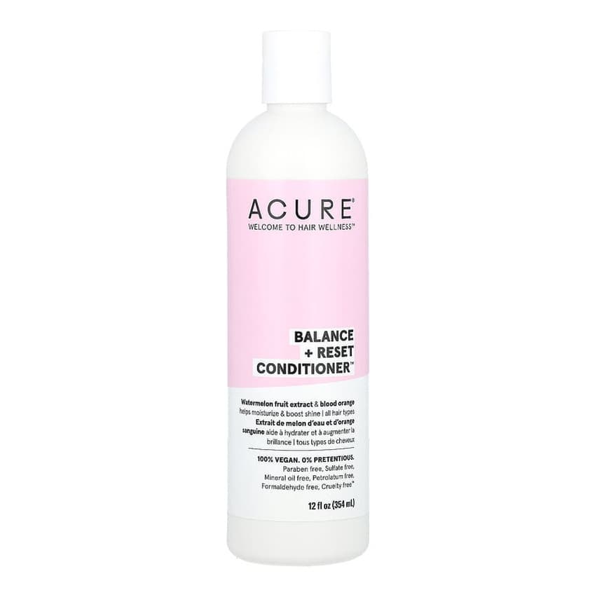 Balance + Reset Conditioner, All Hair Types, Watermelon Fruit Extract & Blood Orange