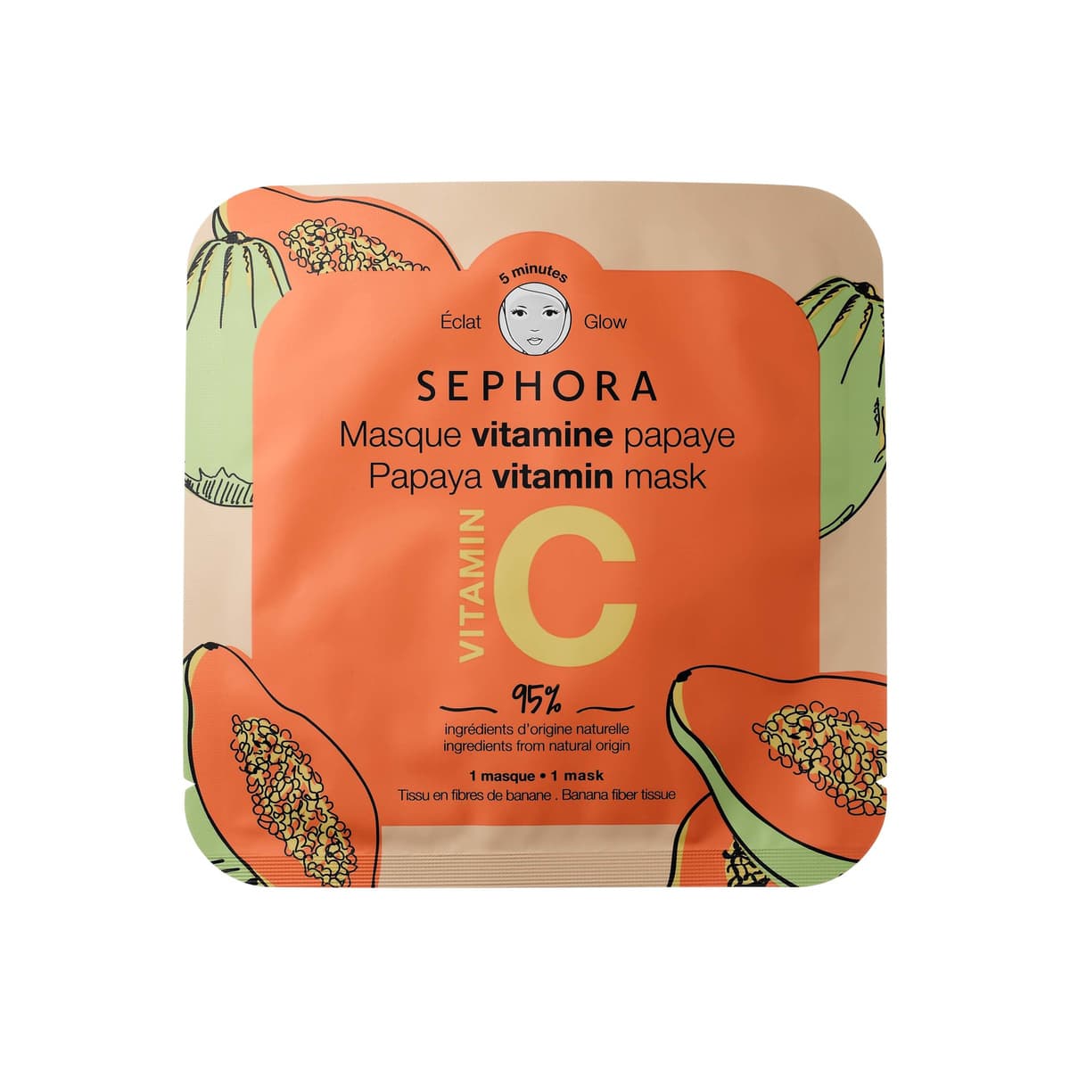 Vitamin Face Masks, Papaya + Vitamin C