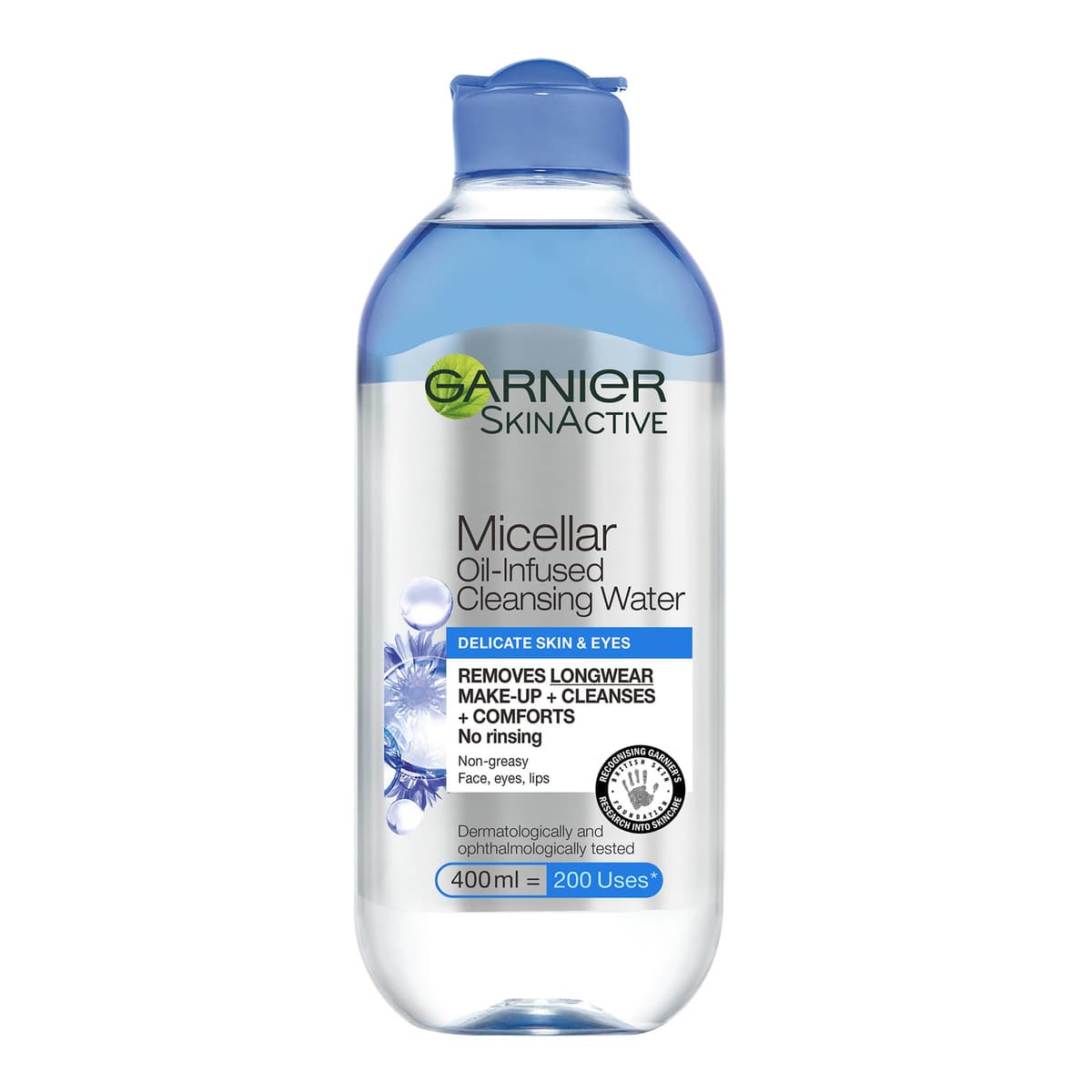 Micellar Water Facial Cleanser and Makeup Remover for Delicate Skin and Eyes