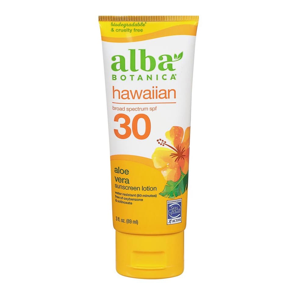 Broad Spectrum SPF 30 Hawaiian Aloe Vera Sunscreen Lotion Soothing Aloe Vera