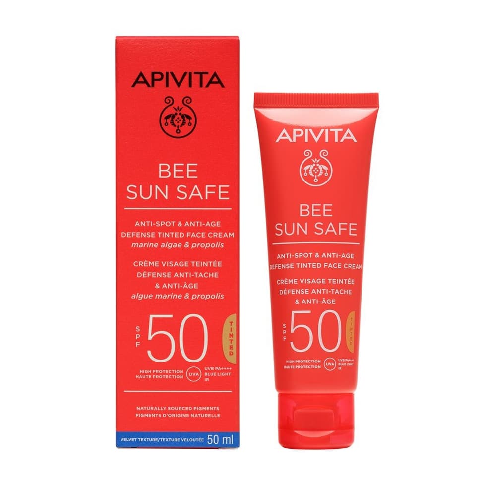 Bee Sun Safe Anti-Spot & Anti-Age Tinted Face Cream SPF50