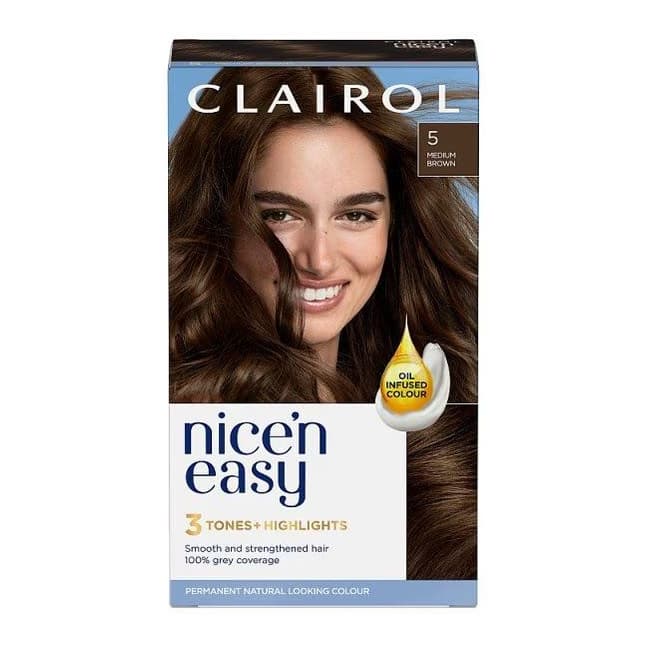 Clairol Nice'n Easy Hair Dye 5 Medium Brown