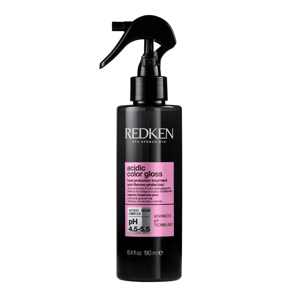 Acidic Color Gloss 230°C Heat Protection Hair Treatment Shine Spray for Colour Protection