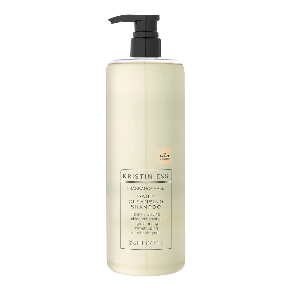 Fragrance Free Daily Cleansing Shampoo, Lightly Clarifying, Vegan + Sulfate Free