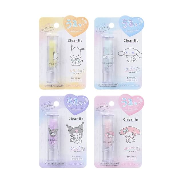 Sanrio Clear Lip Balm, Pochacco - Lemon