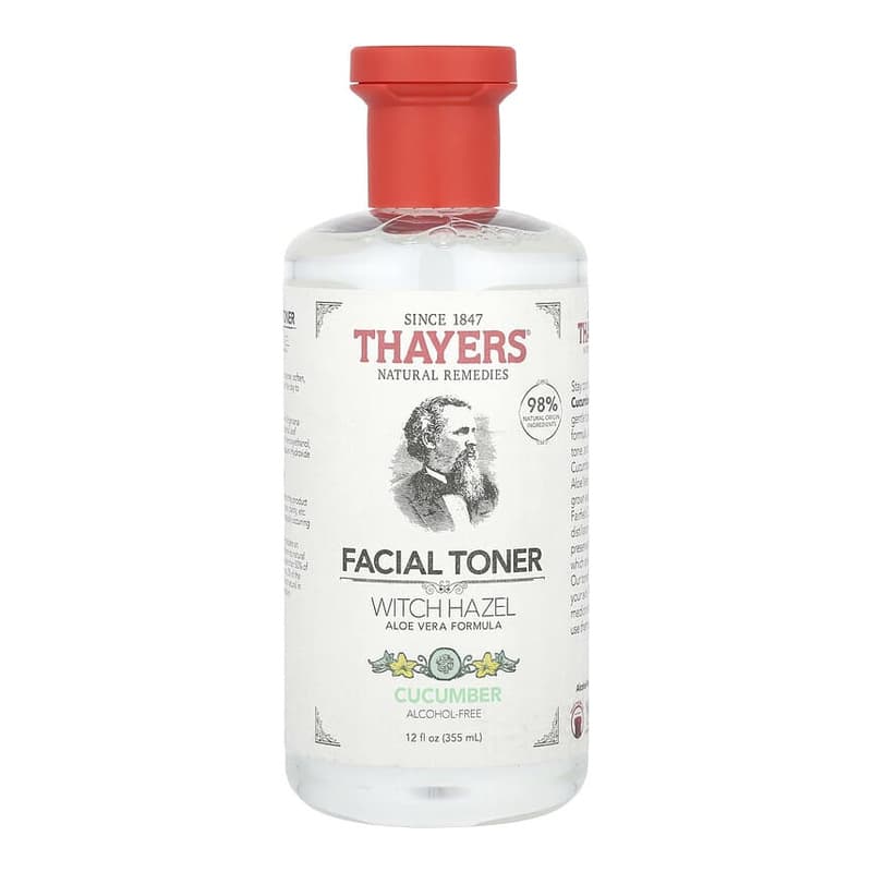Witch Hazel Facial Toner, Alcohol-Free, Cucumber