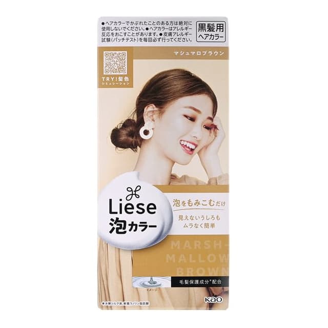 Liese Creamy Bubble Hair Color, Marshmallow Brown