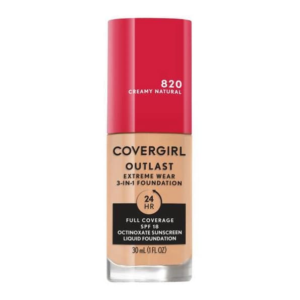 Outlast Extreme Wear 3-in-1 Foundation with SPF 18 - 820 Creamy Natural