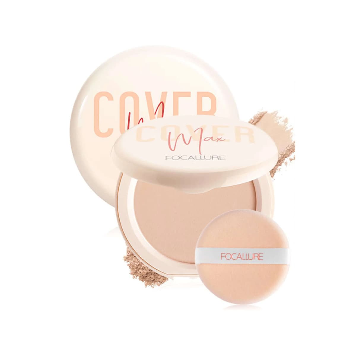 Covermax Two-way-cake Pressed Powder, #3 Natural Beige