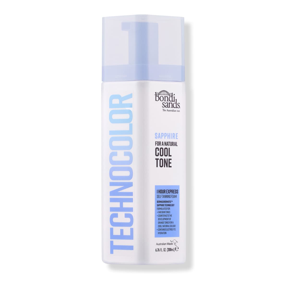 Technocolor 1 Hour Express Self Tanning Foam, Sapphire