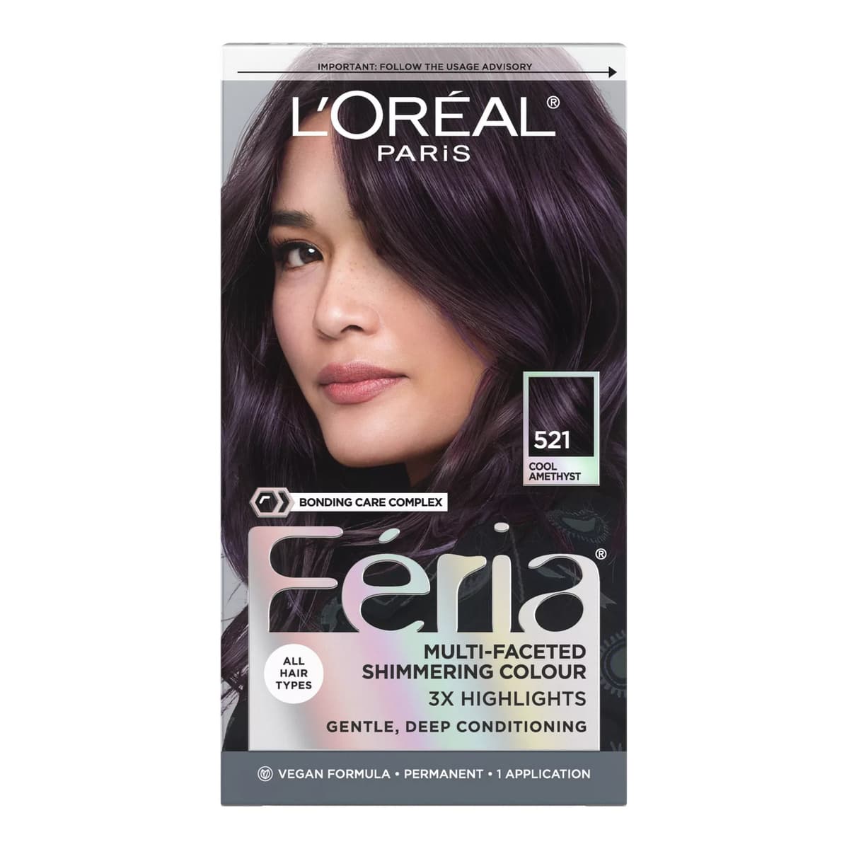Feria Permanent Hair Color Gel - Cool Amethyst