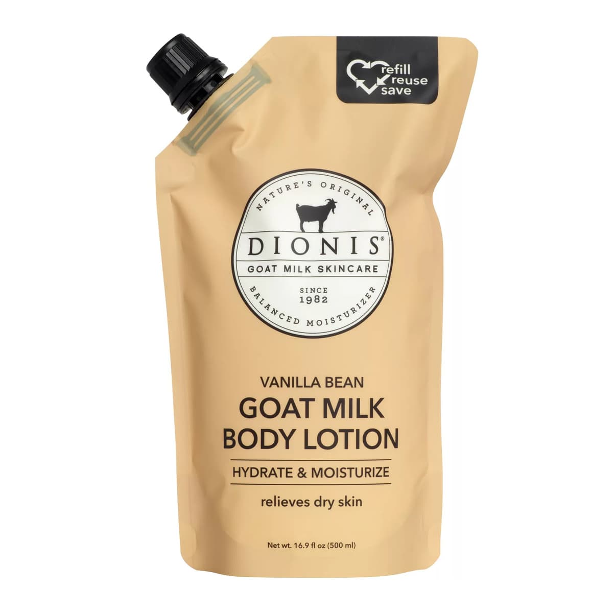 Dionis Goat Milk Body Lotion Refill Pouch Vanilla Bean