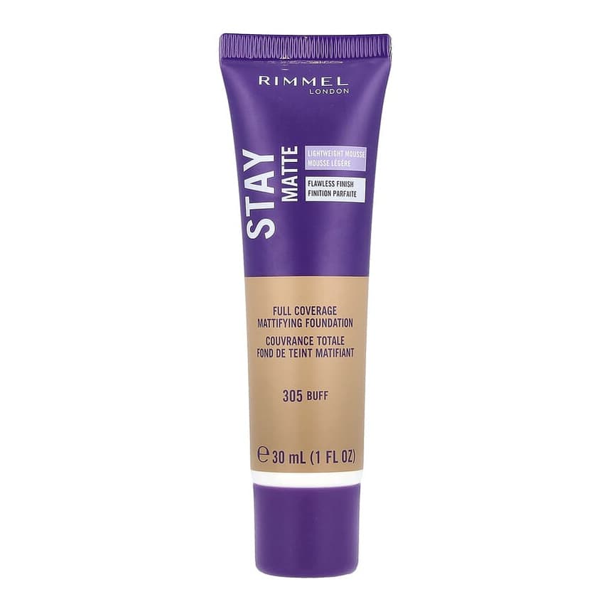Stay Matte, Full Coverage Mattifying Foundation, #305 Buff