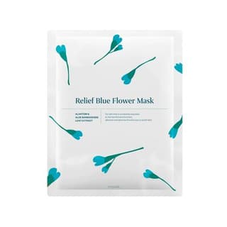 Relief Blue Flower Mask