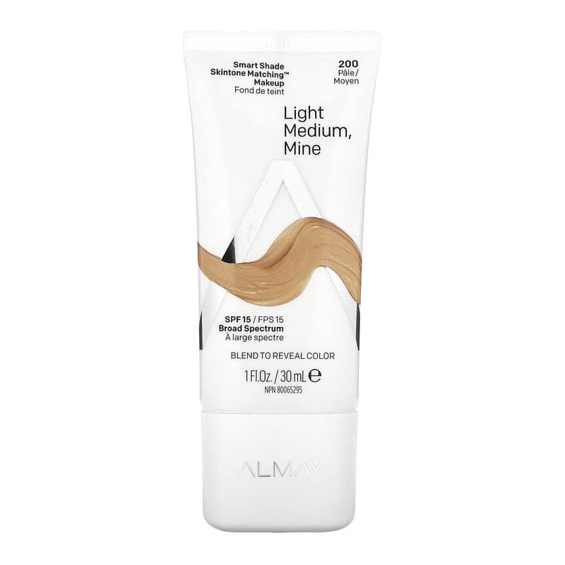 Smart Shade, Skintone Matching Makeup, SPF 15, #200 Light Medium Mine