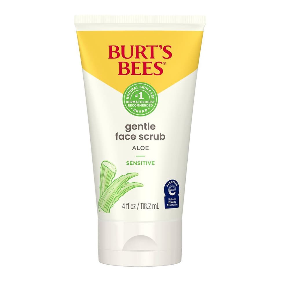 Gentle Face Scrub with Aloe for Sensitive Skin