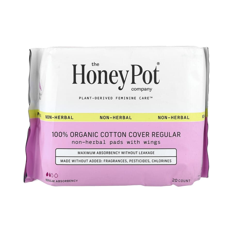 Organic Non-Herbal Pads with Wings, Regular