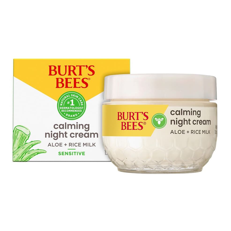 Calming Night Cream with Aloe and Rice Milk for Sensitive Skin
