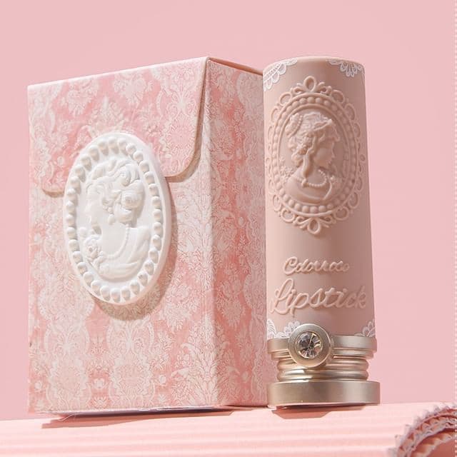 Lace Embossed Western Antique Matte Lipstick, CR1602
