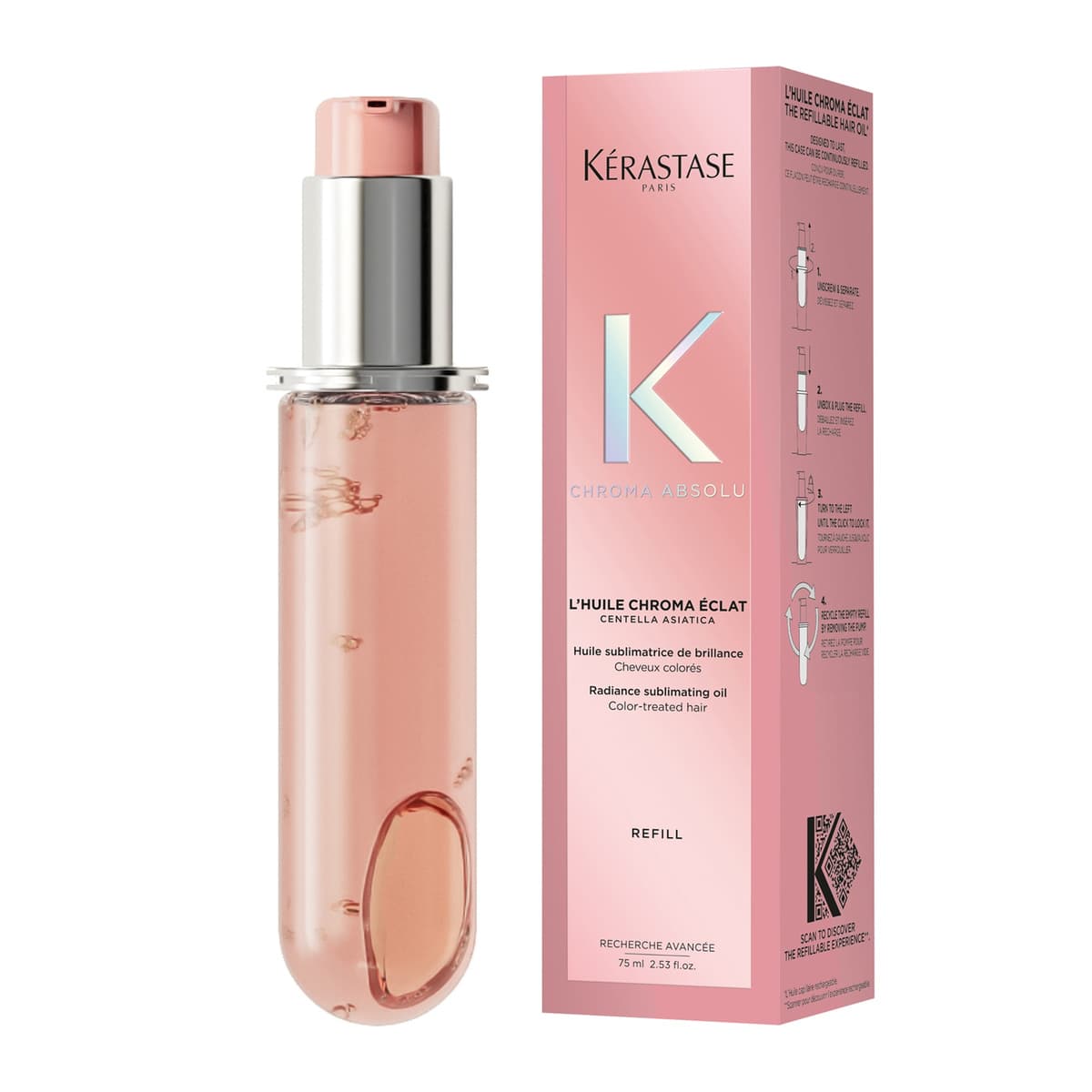 Chroma Absolu L'huile Chroma Éclat Refill Radiance Sublimating Hair Oil, For Colour-Treated Hair