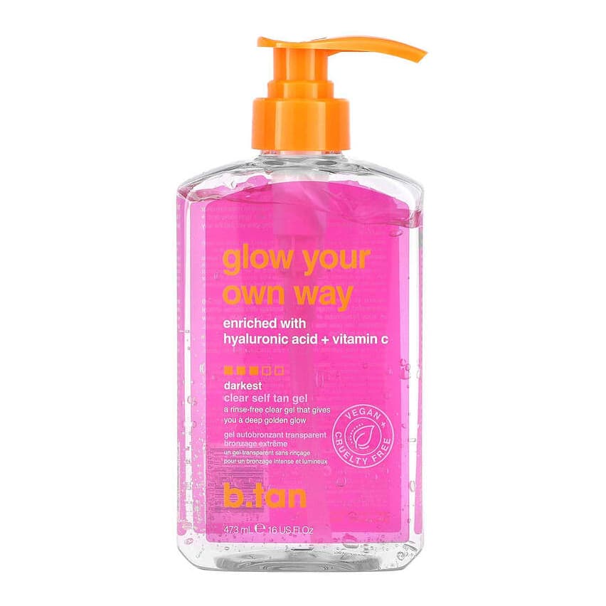 Glow Your Own Way, Clear Self Tan Gel, Darkest