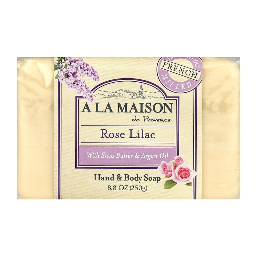 Hand & Body Bar Soap, Rose Lilac