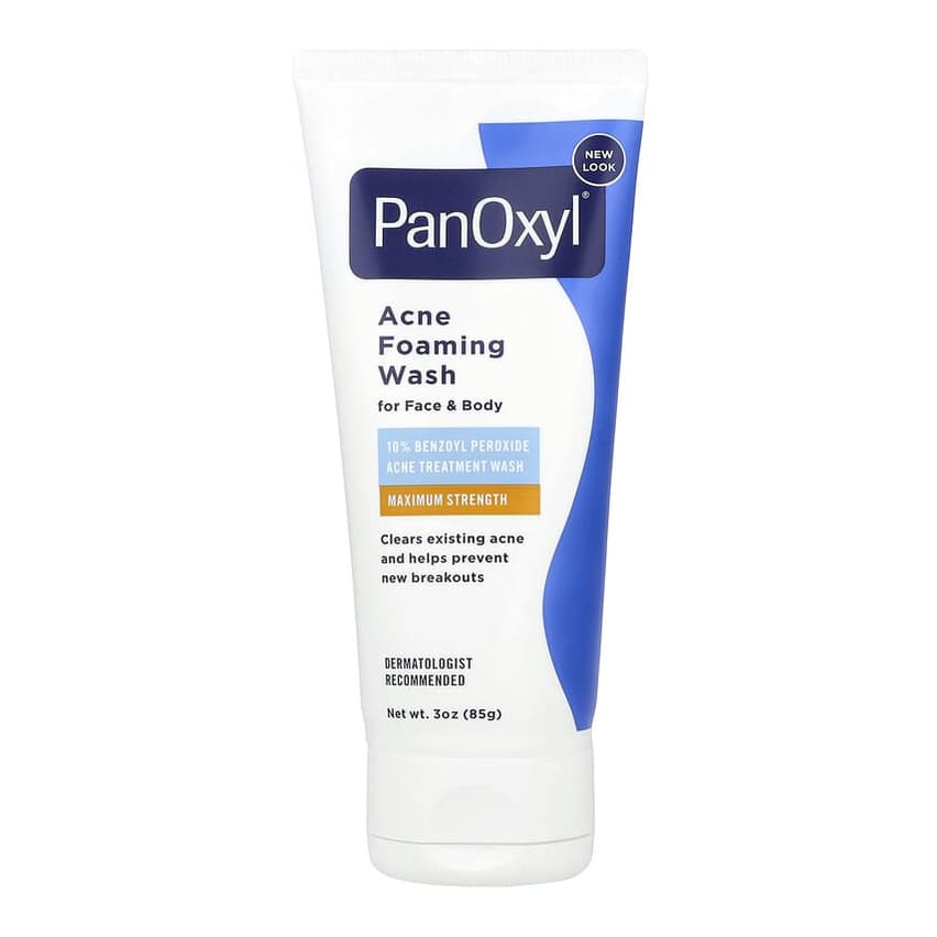 Acne Foaming Wash For Face & Body, 10% Benzoyl Peroxide, Maximum Strength