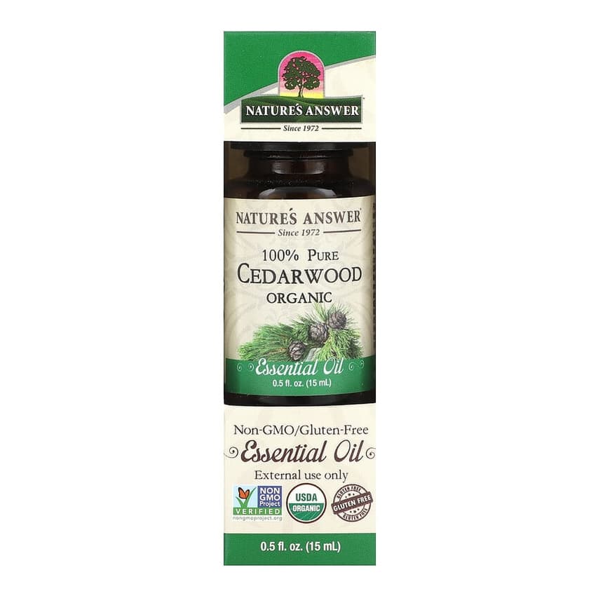 100% Pure Organic Essential Oil, Cedarwood