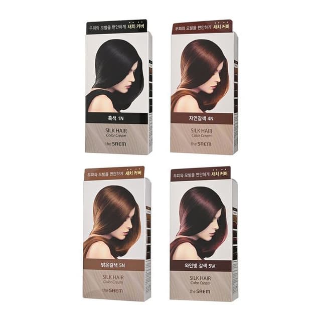 Silk Hair Color Cream Gray Hair Cover