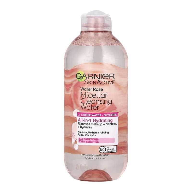 SkinActive, Water Rose Micellar Cleansing Water with Rose Water + Glycerin