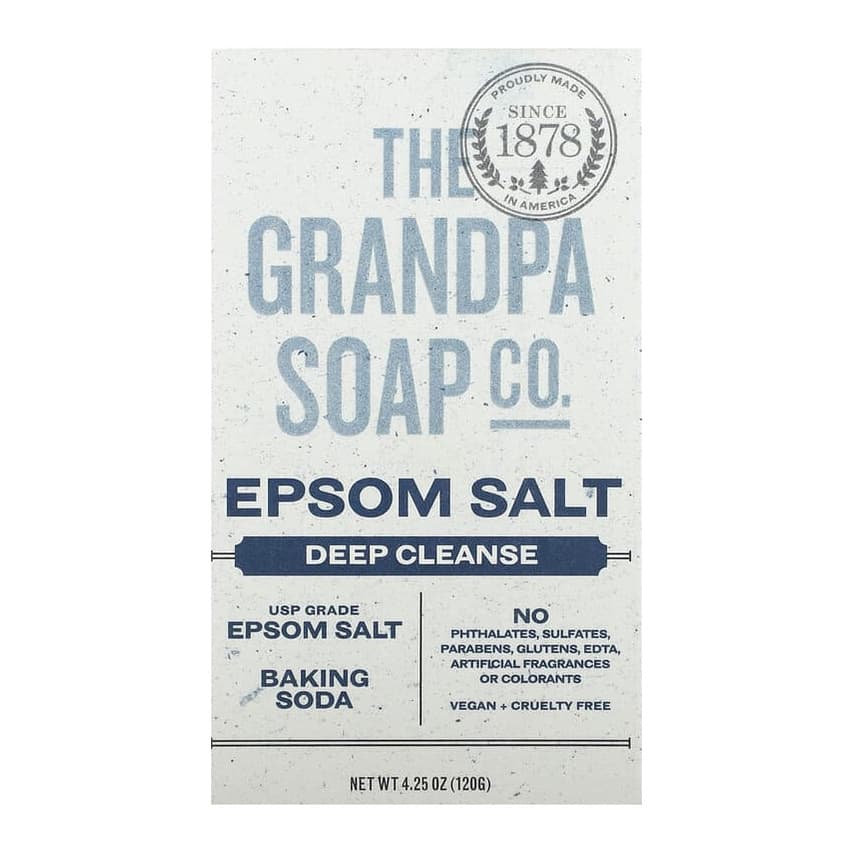 Face & Body Bar Soap, Epsom Salt