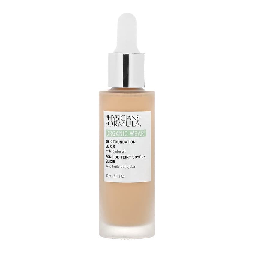 Organic Wear, Silk Foundation Elixir with Jojoba Oil, Light