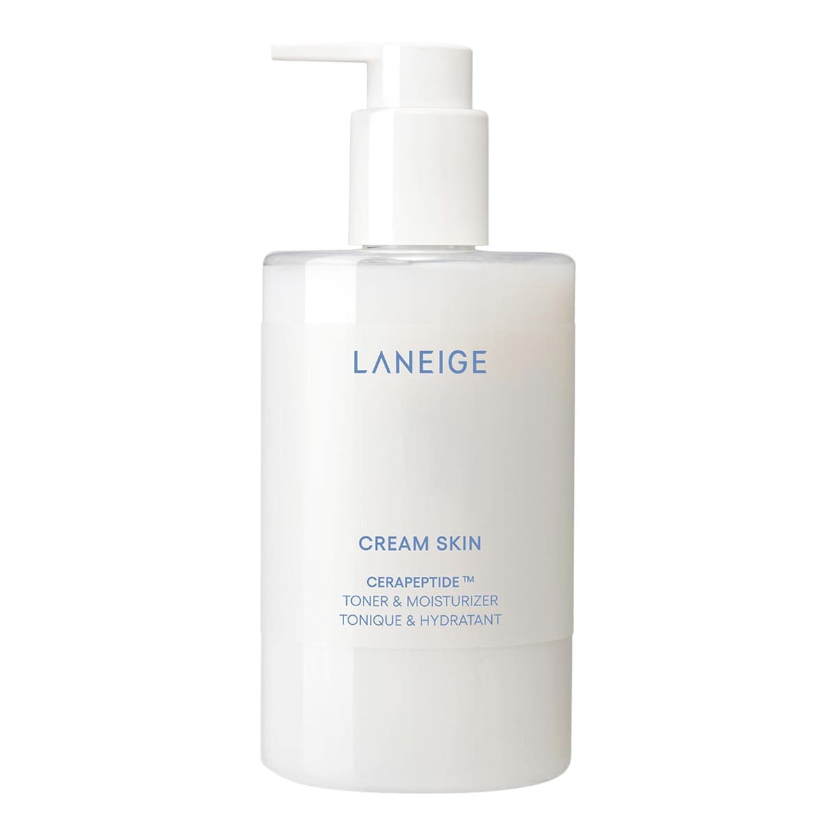Cream Skin Refillable Toner & Moisturizer with Ceramides and Peptides